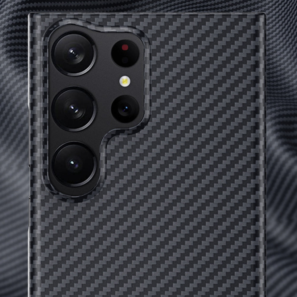 Back Case for Samsung Galaxy S23 Ultra Carbon Fiber Texture Aramid Fiber Ultra Slim Fall Proof Phone Cover Back Case for Samsung Galaxy S23 Ultra Carbon Fiber Texture Aramid Fiber Ultra Slim Fall Proof Phone Cover